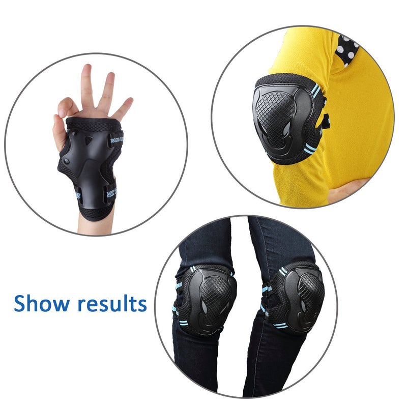 SelfLove Besmall Adult Skateboard/Skates Helmet.Bike Helmet Protective Gear Set,Roller Skating Cycling Sports Protective Gear Pads for Youth Men Knee Elbow Wrist Pads - Image 5
